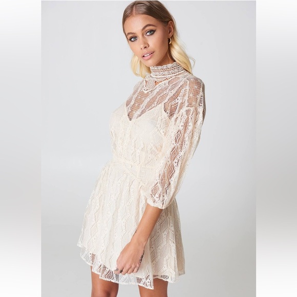 Free People Size 2 Bittersweet Lace Mini Dress - Picture 1 of 16